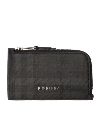 Burberry City Check Zip Card Holder In Pattern