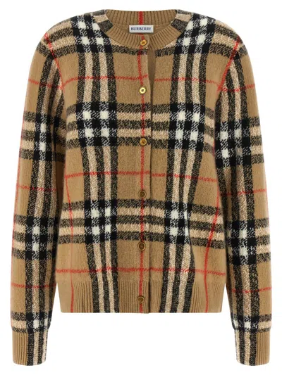 Burberry Clara Cardigan In Brown