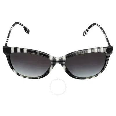 Burberry Clare Gradient Grey Square Ladies Sunglasses Be4308 40048g 56 In Black / Grey / White