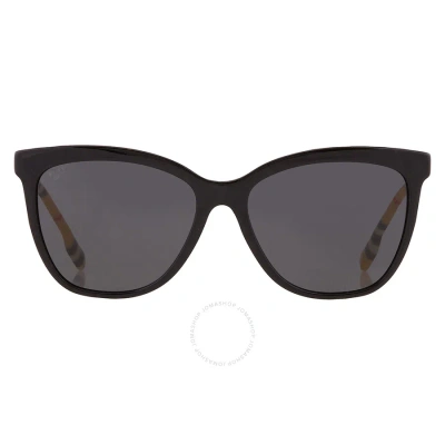 Burberry Clare Grey Butterfly Ladies Sunglasses Be4308 385387 56 In Black / Grey
