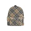 Burberry Check Pattern Backpack With Front Pocket In Multi