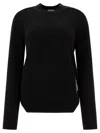 Burberry Ribbed Knitwear With Cuffs And Hem In Black