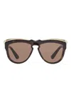 Burberry Classic Brow Sunglasses In Brown