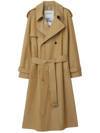 Burberry Classic Brown Belted Trench Jacket For Women