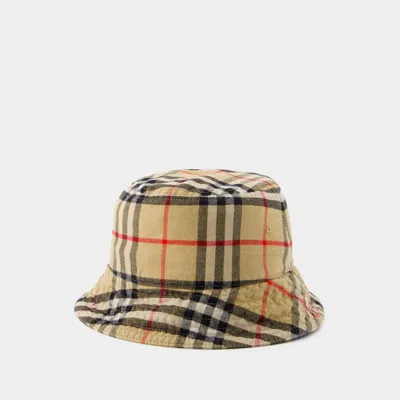 Burberry Classic Bucket Hat -  - Cotton - Archive Beige