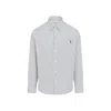 Burberry Striped Long-sleeved Shirt In White