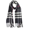 Burberry Classic Cashmere Scarf In Check - Navy In Blue