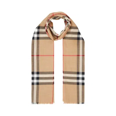 Pre-owned Burberry Classic Check Cashmere Scarf 'archive Beige' | Cream | Women's Size Onesize In White