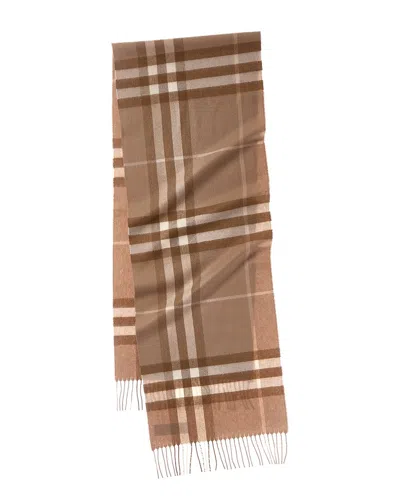 Burberry Classic Check Cashmere Scarf In Brown