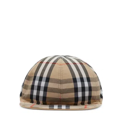 Burberry Classic Check Pattern Reversible Cotton Baseball Cap