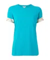 Burberry Classic Checked Short-sleeved T-shirt In Blue