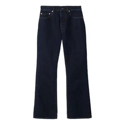Burberry Classic Denim Flare Jeans In Purple