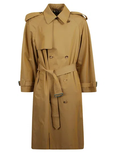 Burberry Classic Double-breasted Trench Coat In Green