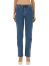 Burberry Straight Fit Jeans In Blue