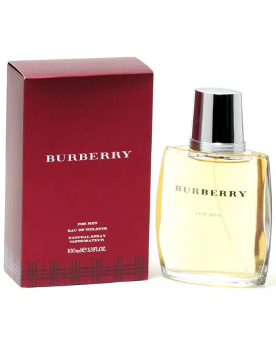 Burberry Classic For Men 3.3oz Eau De Toilette Spray In Yellow