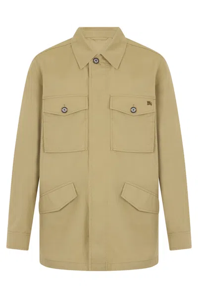 Burberry Classic Gabardine Jacket - Ss26 In Brown