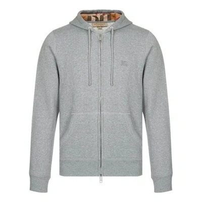 Burberry Classic Hooded Long Sleeves Jacket Gray