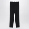 Burberry Classic Navy Blue Wool Blend Trousers In Blue