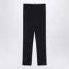 Burberry Classic Navy Blue Wool Blend Trousers In Blue