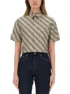 Burberry Check Cotton Shirt In Multicolor