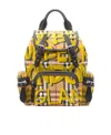 Burberry Classic Plaid Graffiti Backpack In Multicolor