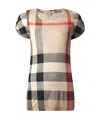 Burberry Classic Plaid Short-sleeved T-shirt In Nude