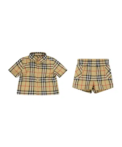 Burberry Kids' Classic Plaid Two-piece Set In Multi
