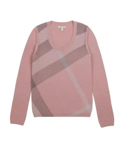 Burberry Classic Round-neck Pullover In Pink
