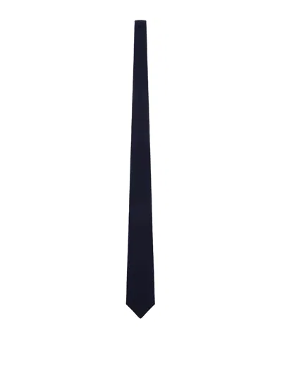 Burberry Classic Silk Tie In Black