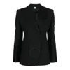 Burberry Claudete Woolsingle Breasted Blazer In Black