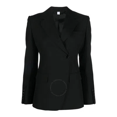 Burberry Claudete Woolsingle Breasted Blazer In Black