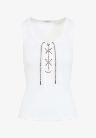 Burberry Cleo Tank Top In White