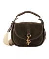 Burberry Clip Foldover-top Small Tote Bag In Brown