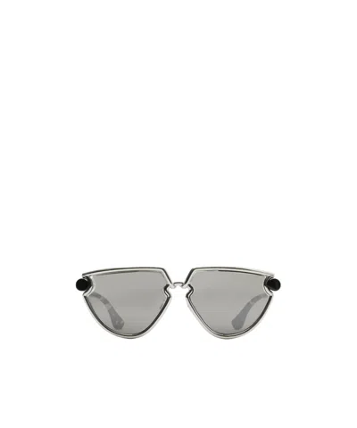 Burberry Clip Sunglasses In Gray
