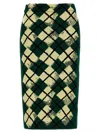 Burberry Argyle Pattern Skirt In Multi
