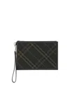 Burberry Checkered Pattern Clutch Bag In Printed