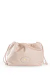 Burberry Reversible Pouch In Pink Nylon With Check Pattern Women