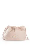 Burberry Reversible Pouch In Pink Nylon With Check Pattern Women