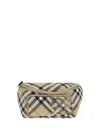 Burberry Men Check Archive Fanny Pack In Beige