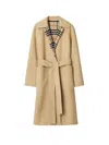 Burberry Mid-length Reversible Wool Car Coat In Beige