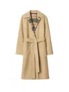Burberry Mid-length Reversible Wool Car Coat In Beige