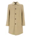 Burberry Cotton Trench Coat In Beige