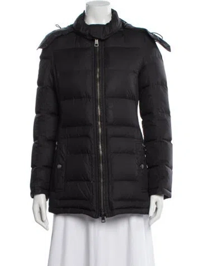 Pre-owned Burberry Coat In Black