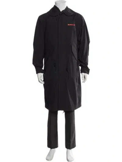 Pre-owned Burberry Coat In Black