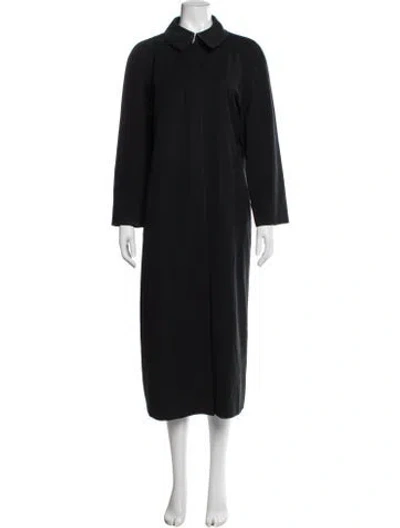Pre-owned Burberry Coat In Black