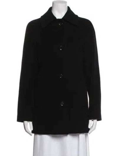 Pre-owned Burberry Coat In Black