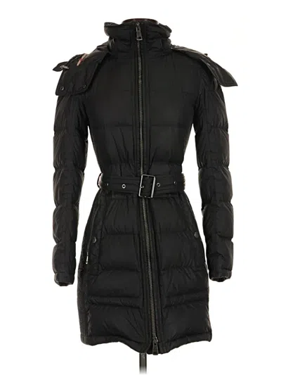 Pre-owned Burberry Coat In Black