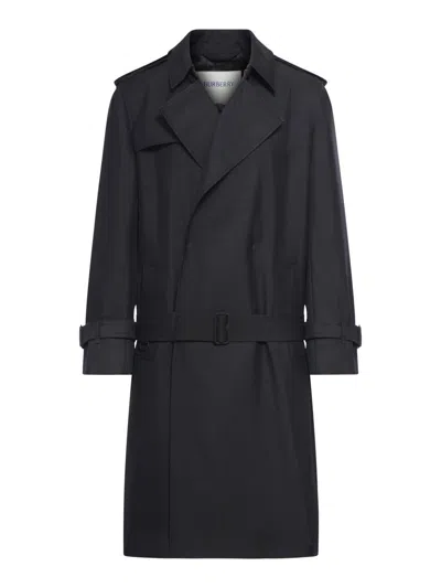 Burberry Men's Trench Coat In Black