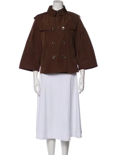 Pre-owned Burberry Coat In Brown