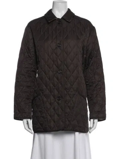 Pre-owned Burberry Coat In Brown